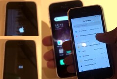 MIUI 11 a été installé sur un iPhone SE de première génération avec l'utilisation de l'exploit checkm8. (Image source : Vimeo - édité)
