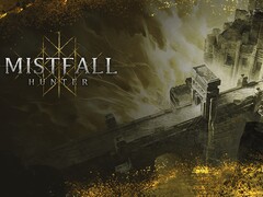 Illustration principale de *Mistfall Hunter* mettant en valeur l'univers de fantasy sombre du Gyldenmist.