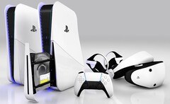 Il pourrait y avoir une console PlayStation 5 retravaillée sur les étagères d&#039;ici septembre 2023. (Image du concept PS5 Slim : VR4Player.fr)