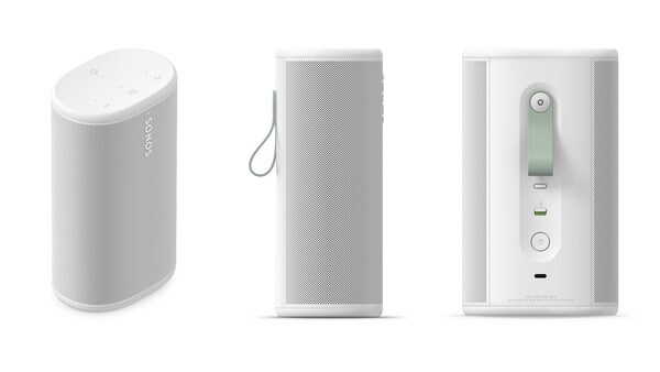 La Sonos Play dispose de boutons de commande et d'un interrupteur de coupure du microphone.