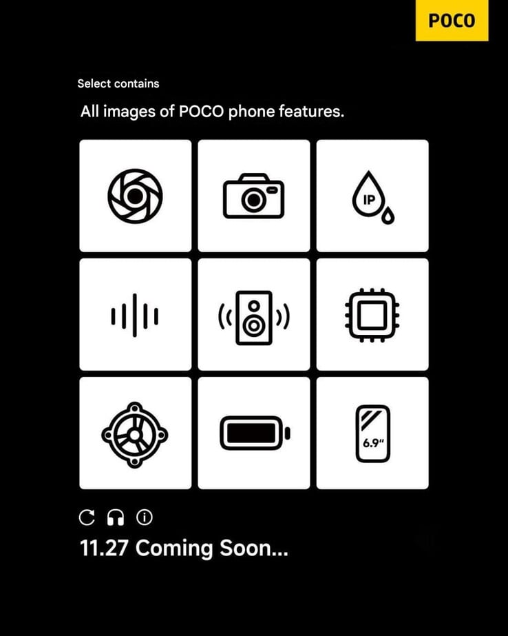 Le teaser de la date de lancement (Image source : @Gadgetsdata - machine translated)