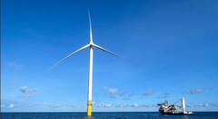 Toutes les fondations et 45 des 65 turbines ont déjà été installées. (Source de l&#039;image : Ørsted)