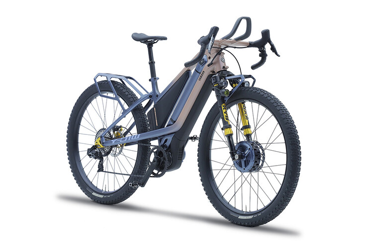 Le concept de vélo électrique Yamaha Y-01W AWD. (Source de l'image : Yamaha)