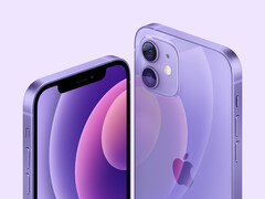 L'iPhone 12 et l'iPhone 12 Mini sont désormais disponibles dans une option de couleur violette. (Source d'image : Apple)
