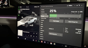 Paramètres du cybertruck (Image : Dennis Wang / Youtube)