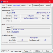 CPU-Z : carte-mère.