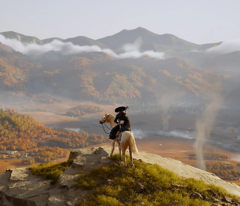 Ghost of Yotei se présente comme l&#039;un des jeux vidéo les plus impressionnants sur le plan visuel jamais réalisés, mais cela a apparemment un coût. (Source de l&#039;image : PlayStation)