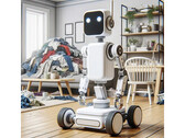 Le système d'IA d'OK-Robot ne parvient à ramasser que 58,5 % des objets dans des maisons particulièrement désordonnées (image symbolique : DALL-E / AI)