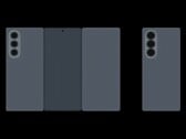 Animation divulguée pour le prochain téléphone à trois volets de Samsung. (Source de l'image : TechHighest sur X)