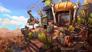 Sur la photo : une capture d'écran du jeu Deponia.