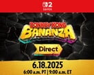 Teaser du Direct Donkey Kong Bananza. Le mercredi 18 juin, le Direct dévoilera quelques informations sur le prochain jeu Switch 2 (Image source : Nintendo)