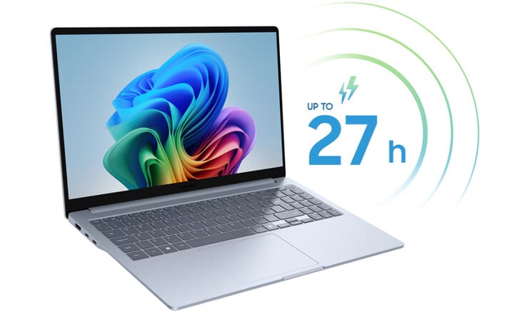 Il est peu probable que le Galaxy Book5 Edge atteigne une autonomie de 27 heures dans le monde réel. (Source de l'image : Samsung)