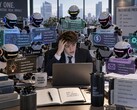 Banquier d’investissement avec des agents IA (généré par IA)