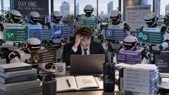 Banquier d’investissement avec des agents IA (généré par IA)