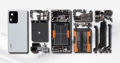 Le Xiaomi Mi Mix 4 dispose d'une batterie d'une capacité de 4 500 mAh. (Image source : Xiaomi/Zahar Mobile Review - édité)