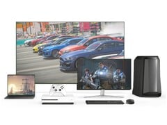 Représentation artistique de jeux Xbox fonctionnant sur différentes plateformes. (Source de l&#039;image : Microsoft, édité)