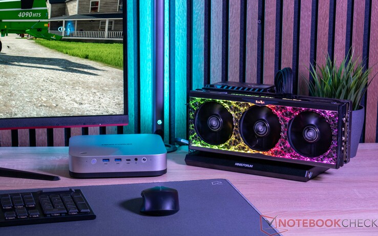 Minisforum AI X1 Pro et Nvidia GeForce RTX 4090 avec le Minisforum DEG1