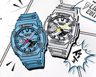 Les Casio G-Shock GA-2100MNG-2A (à gauche) et GA-2100MNG-7A (à droite), en photo. (Source de l'image : Casio India)