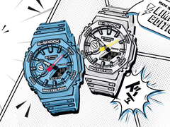 Les Casio G-Shock GA-2100MNG-2A (à gauche) et GA-2100MNG-7A (à droite), en photo. (Source de l'image : Casio India)