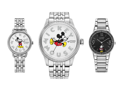 Les trois nouveaux modèles Citizen x Mickey Mouse annoncés pour un lancement aux États-Unis, en photo. (Source de l'image : @plus9time sur Instagram)