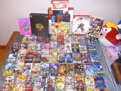 Une collection de cartouches Nintendo Switch en photo