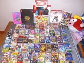 Une collection de cartouches Nintendo Switch en photo