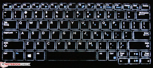 Le rétroéclairage du clavier est réussi et régulier.
