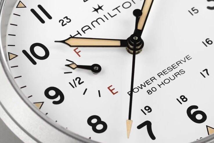 La Hamilton Khaki Field Mechanical dispose d'un compteur de réserve de marche (Image source : Hamilton)
