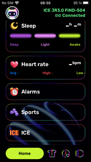 écran d'accueil iOS déroulé vers le bas