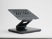 Le Smart Motion Concept de Lenovo est un support pour ordinateur portable qui s'ajuste automatiquement en fonction des mouvements de l'utilisateur. (Source de l'image : Lenovo)