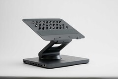 Le Smart Motion Concept de Lenovo est un support pour ordinateur portable qui s&#039;ajuste automatiquement en fonction des mouvements de l&#039;utilisateur. (Source de l&#039;image : Lenovo)