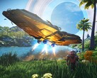 Les vaisseaux spatiaux de No Man's Sky peuvent désormais être personnalisés plus librement que jamais. (Source de l'image : Hello Games)