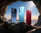 Le Realme 15x est disponible en bleu marine, bleu aqua et rouge marron. (Image 