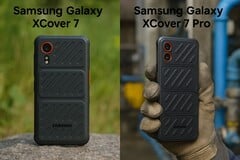 Nous comparons le Samsung Galaxy XCover 7, moins cher, au XCover 7 Pro. (Source de l&#039;image : Florian Schmitt/Notebookcheck)