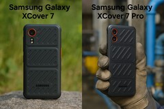 Nous comparons le Samsung Galaxy XCover 7, moins cher, au XCover 7 Pro. (Source de l'image : Florian Schmitt/Notebookcheck)