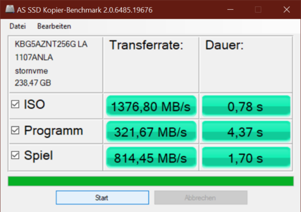 Benchmark de la copie