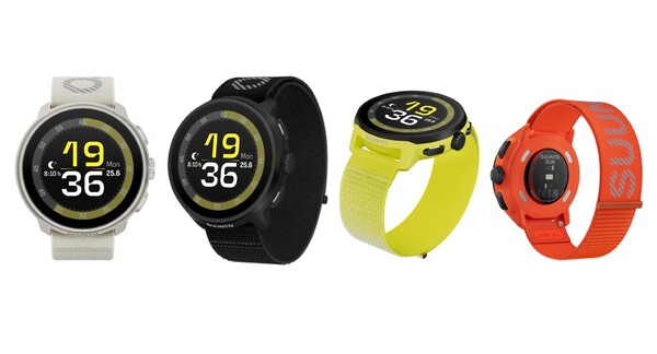 La Suunto Run est disponible en quatre couleurs, toutes dotées de bracelets textiles. (Source : Suunto)