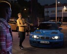Capture d'écran de la bande-annonce de Clutch montrant une voiture de course BMW modifiée.