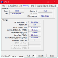 CPU-Z : mémoire.