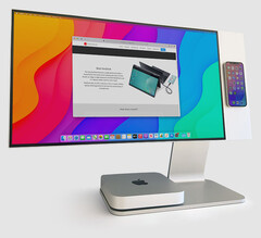 Le NexMonitor est également compatible avec les PC de bureau, tels que le Mac mini. (Image source : Nex Computer)