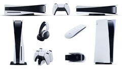 Les consoles PS5 et une poignée d'accessoires. (Source de l'image : PlayStation/NDTV/FlatpanelsHD - édité)