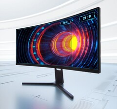 Le moniteur incurvé Redmi 30&quot; dispose d&#039;un support réglable. (Image source : Xiaomi)