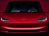 La Model 3 Highland facelift dans la nouvelle couleur Flame Red (image : Tesla)