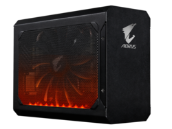 En test : l'Aorus GTX 1080 Gaming Box. Modèle de test fourni par Gigabyte US.