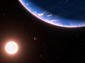 Petite planète et petite étoile : à 600 billions de kilomètres, il y a de l'eau. (Source : NASA, ESA, Leah Hustak et Ralf Crawford (STScI))