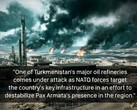 Les raffineries de pétrole du Turkménistan dans un jeu Battlefield. (Source de l'image : temporyal sur X)