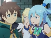 Capture d'écran -『この素晴らしい世界に祝福を！３ーBONUS STAGEー』本予告 (Source de l'image : KadokawaAnime sur YouTube)