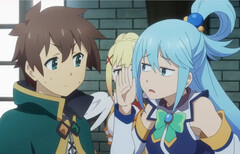 Capture d'écran -『この素晴らしい世界に祝福を！３ーBONUS STAGEー』本予告 (Source de l'image : KadokawaAnime sur YouTube)