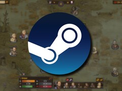Une image représentant le jeu Battle Brothers et le logo Steam.