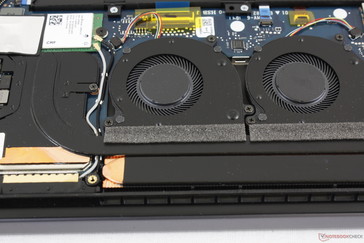Les deux ventilateurs de 35 et 40 mm du MateBook 13 sont aigus une fois lancés.